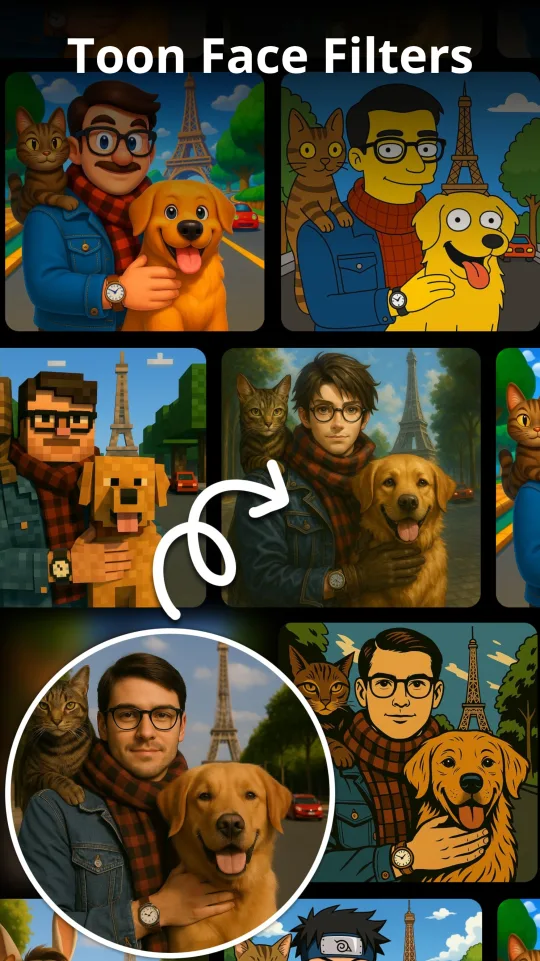 ToonAI screenshot - toon face filters